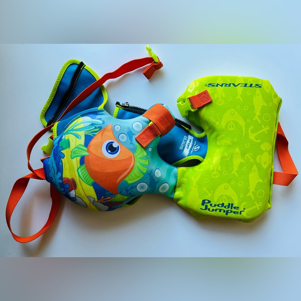 Stearns Puddle Jumper Infant Life Jacket, Green with Fish